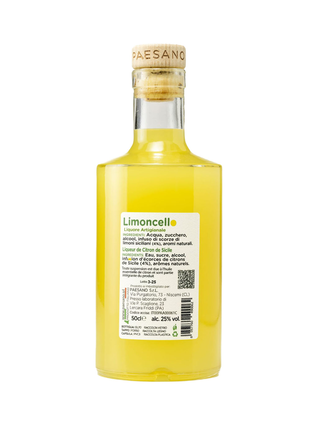 Liquore al Limone 'Limoncello' di Sicilia